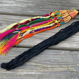 Paranda Hair Accessory Black Multi Color Tradition